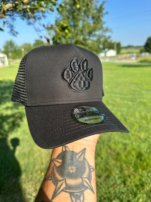 COWETA YOUTH FOOTBALL - BLACK OUT PAW - NEW ERA TRUCKER (PRE ORDER)