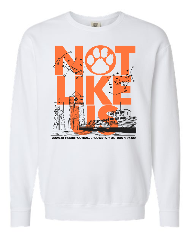 NOT LIKE US - COWETA FOOTBALL - CREWNECK SWEATSHIRT