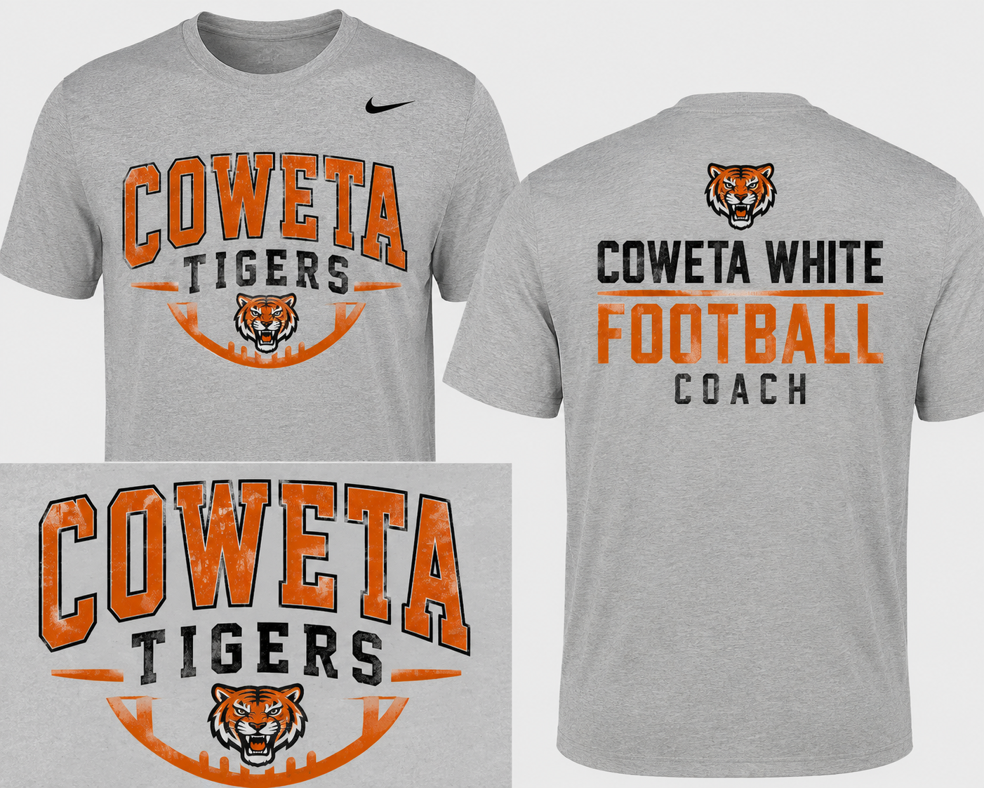 Coweta White Football - 1st 2026 - Coach Shirt