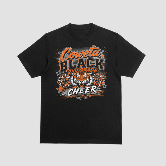 Coweta Black Cheer - 2nd 2026 - T-Shirt
