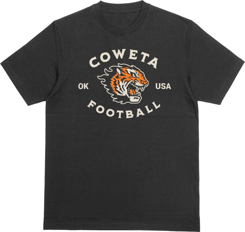 Coweta White Football - 1st 2026 - T-Shirt