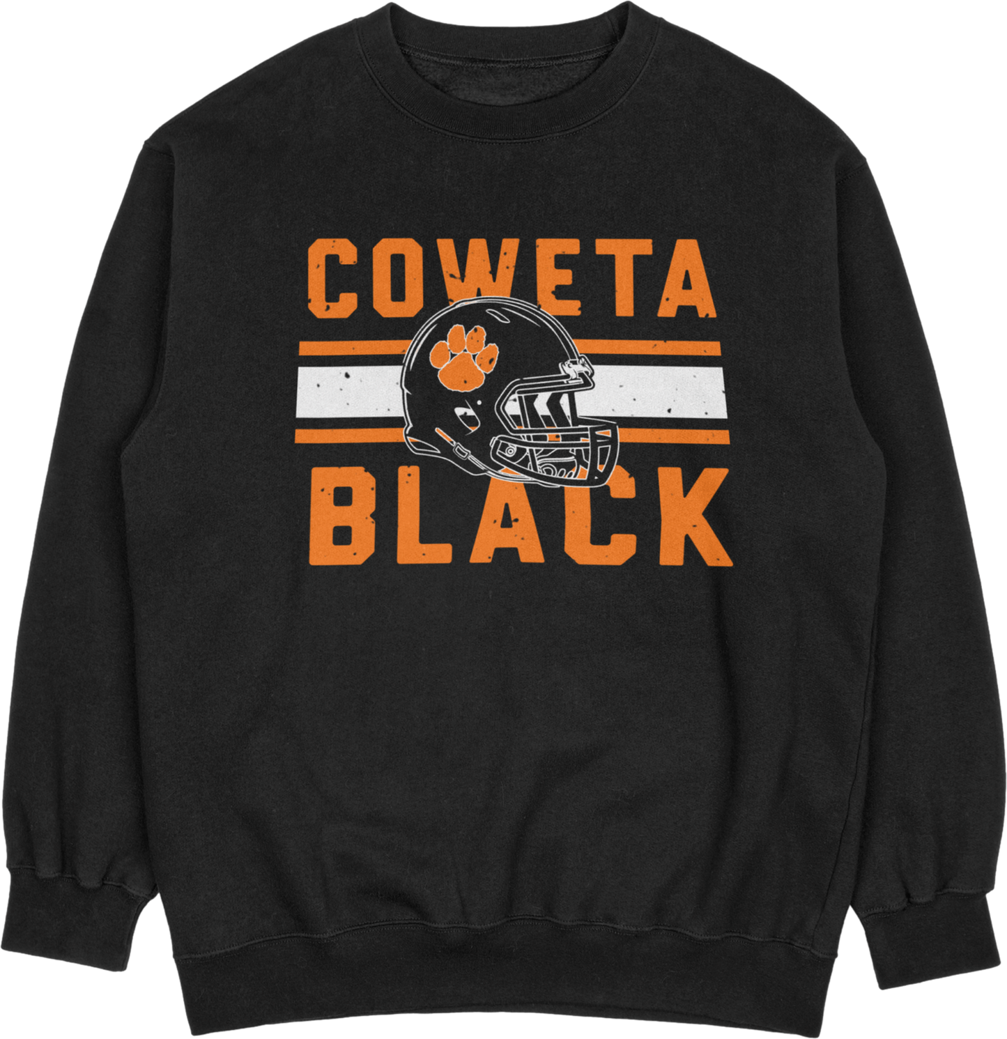 Coweta Black Football - 1st 2026 - Crewneck Sweater