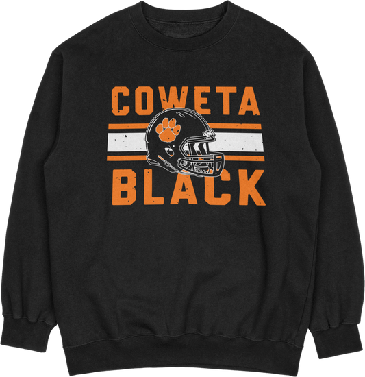 Coweta Black Football - 1st 2026 - Crewneck Sweater