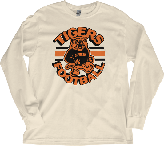 Coweta White Football - 4th 2026 - Long Sleeve T-Shirt - Comfort Colors Ivory