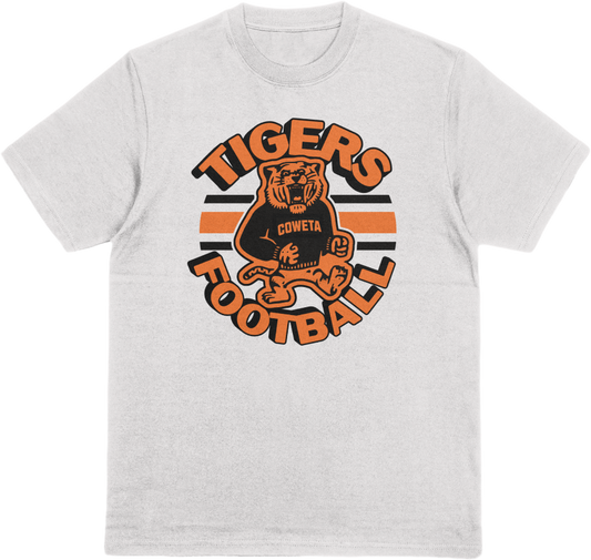 Coweta White Football - 4th 2026 - T-Shirt - Ash Grey