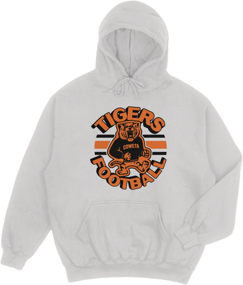 Coweta White Football - 4th 2026 - Hoodie - Light Grey