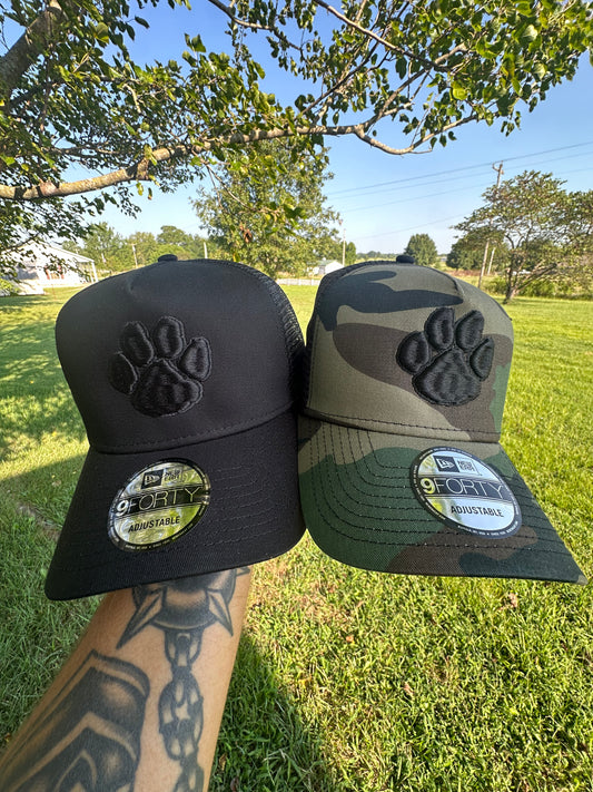 COWETA YOUTH FOOTBALL - BLACK OUT PAW - NEW ERA TRUCKER (PRE ORDER)