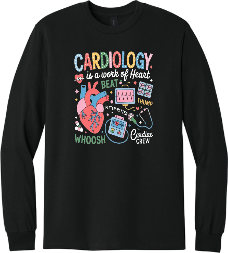 Cardiology is a work of Heart Long Sleeve T-Shirt