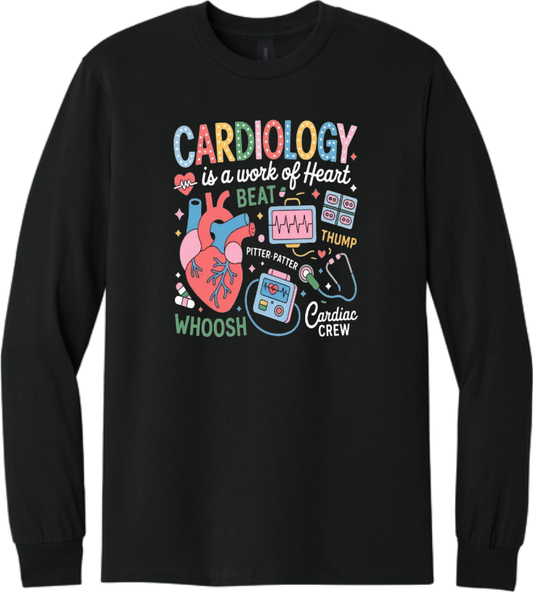 Cardiology is a work of Heart Long Sleeve T-Shirt