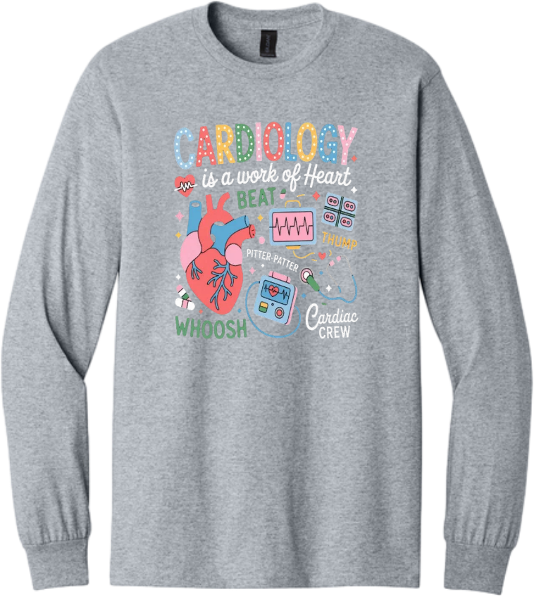Cardiology is a work of Heart Long Sleeve T-Shirt