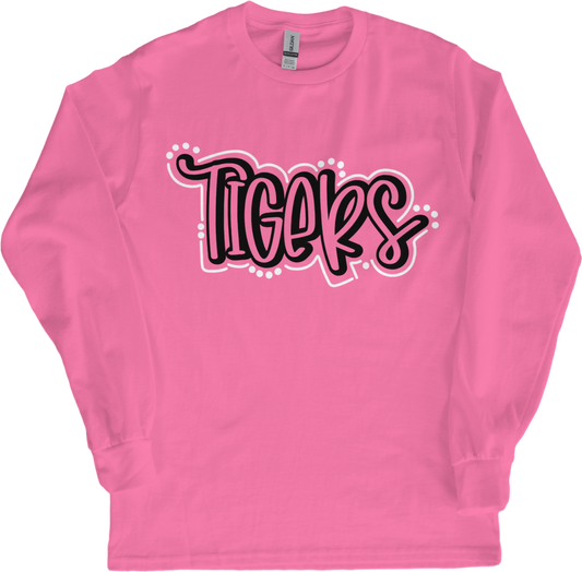 Coweta Central Pink Tigers - Long Sleeve T-Shirt