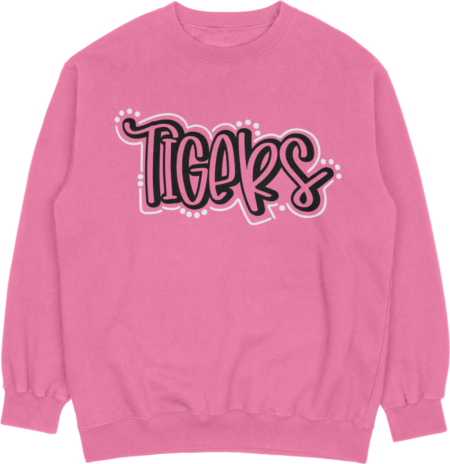 Coweta Central Pink Tigers - Crewneck Sweatshirt